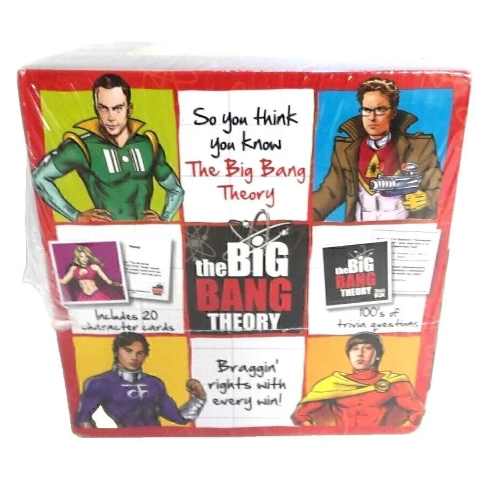The Big Bang Theory Trivia Box Game CARDINAL WARNER BROS, NEW